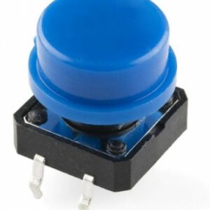 Push button 12x12mm with cap 1 Piece - Blue