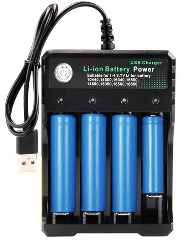 4 Slots 18650 Independent Charging 3.7V Li-ion Only Charger - Image 3