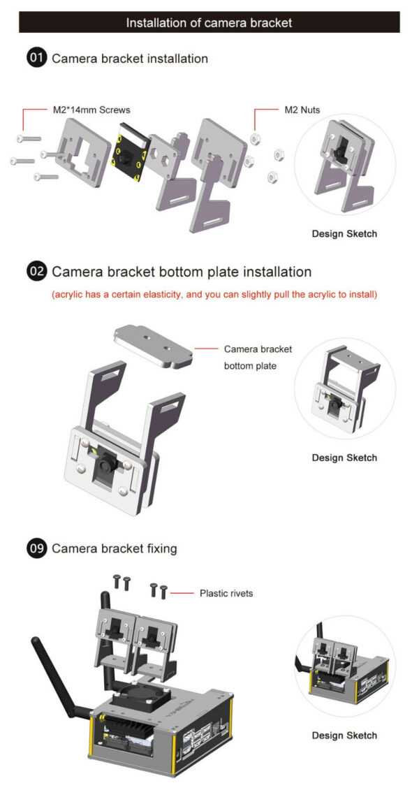 Acrylic Case Holder for Camera Module V1 V2 - Image 6