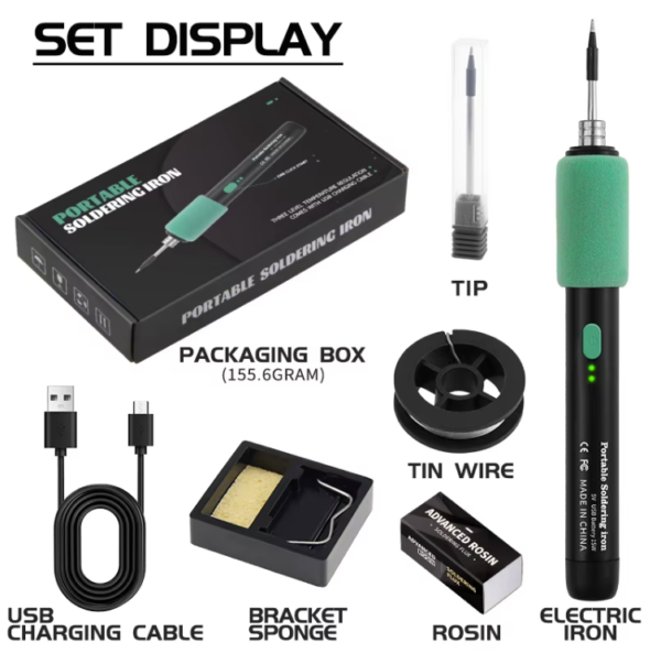 15w chargeable usb c soldering iron set - Image 2