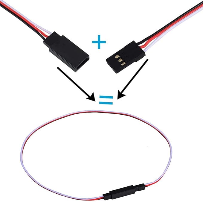 50 cm 3-Pin Servo Extension Cable (Male to Female) - Image 3
