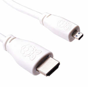 Official Micro-HDMI to Standard HDMI 1 meter Cable for Raspberry Pi
